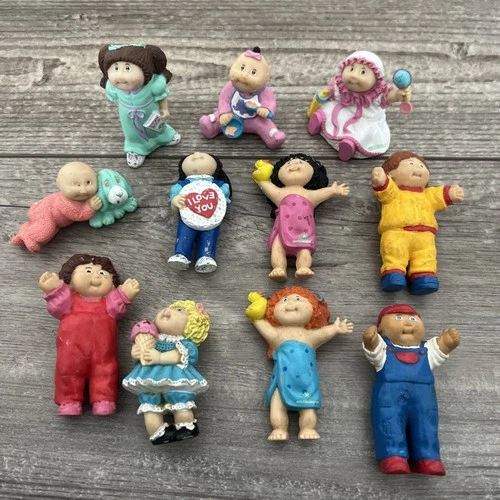 Cabbage Patch Kids Doll 3.5” Baby Mini Figures PVC Figurines Lot 1980s 11pcs