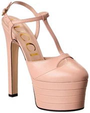 Gucci Leather Platform Pump Women's