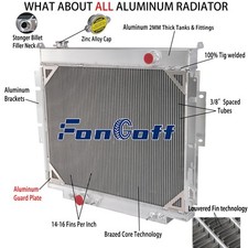Full Aluminum Radiator for 1983-1994 Ford F59 F250 F350 6.9L/7.3L Diesel AT MT.