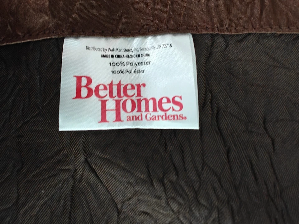 Better Homes & Gardens Woven Textured Brown Chocolate Panels 50"W x 63"L - Image 3 of 4