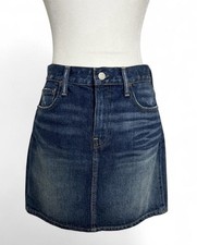 Vintage style Polo Ralph Lauren dark wash denim a line mini skirt, Size 4