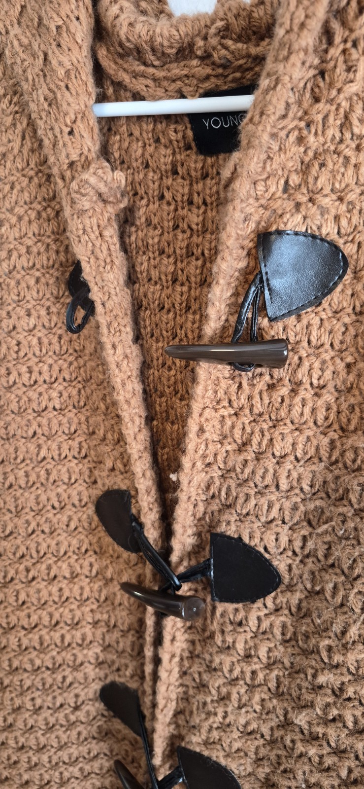 Young Threads Wool Blend Crochet Button Front Swe… - image 4