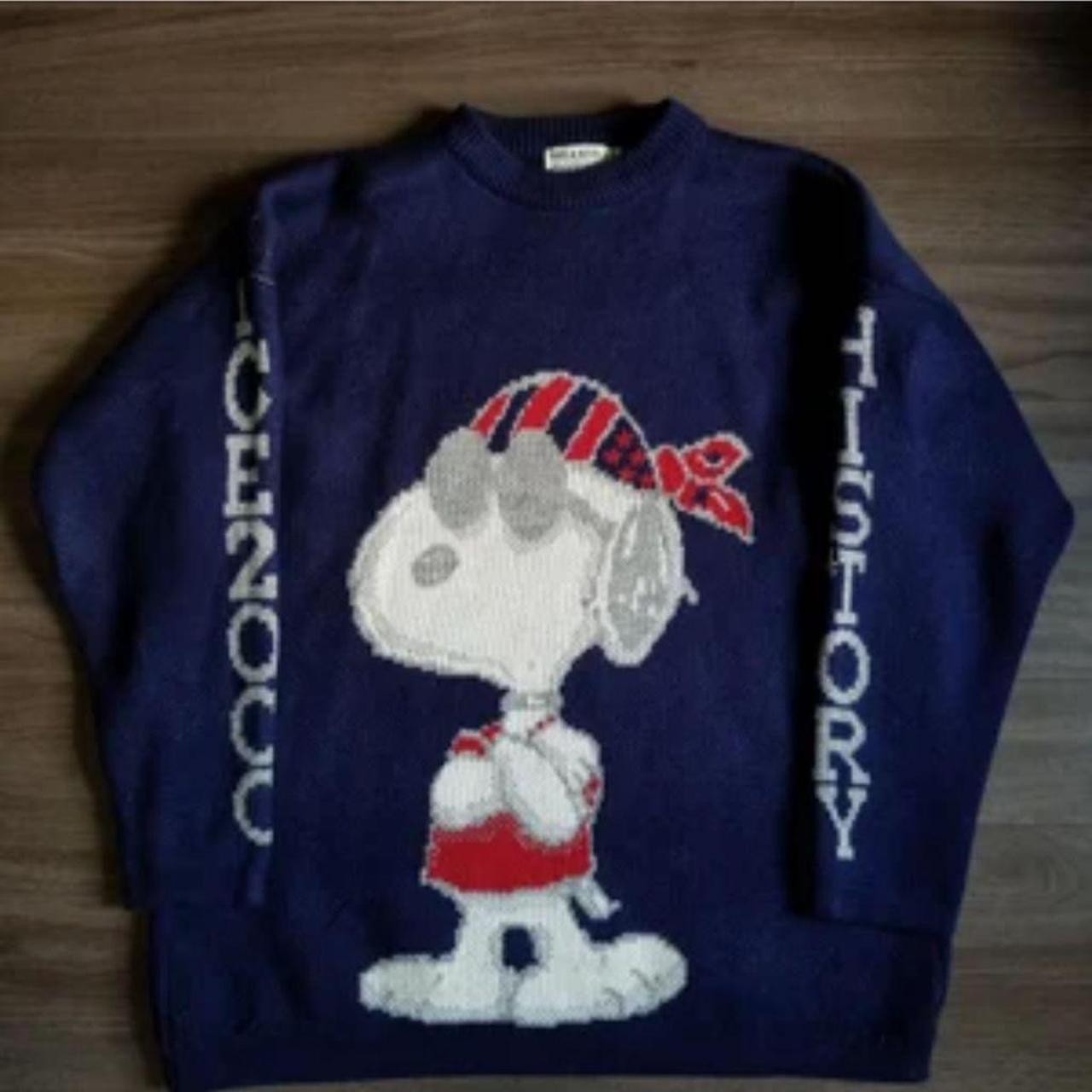 Vintage Iceberg2000 90’s History Sweater Snoopy Peanuts Graphic 2XL Pre-Owned