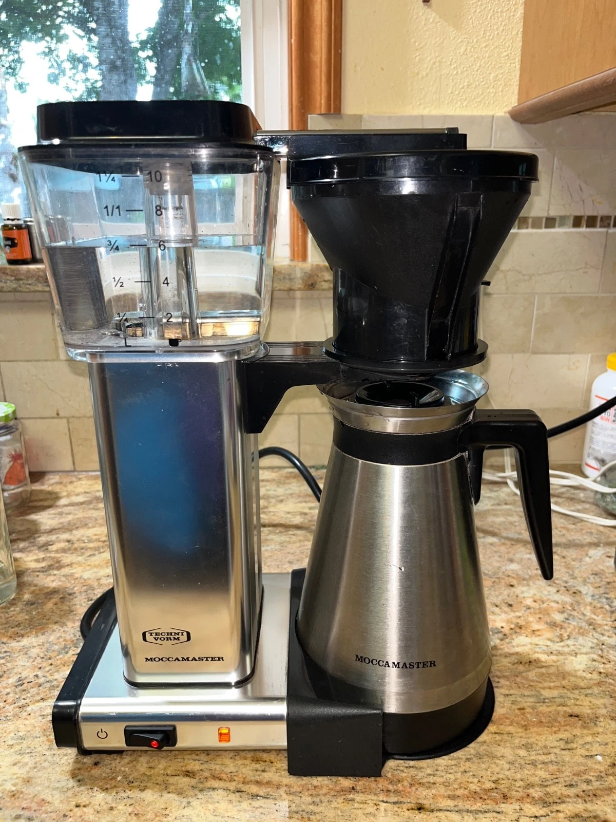 Technivorm Moccamaster KB Coffee Maker Brushed Silver Stainless Thermal Carafe +