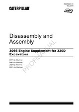 Caterpillar 3066 Engine Supplement 320D EXCAVATOR Disassembly Assembly Manual
