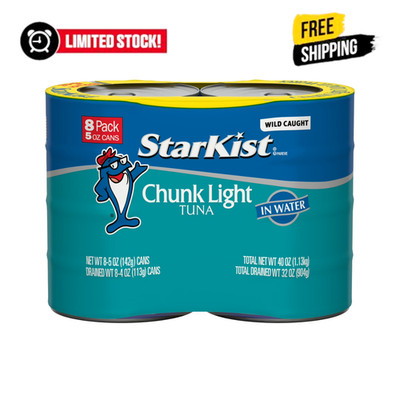 StarKist Chunk Light Tuna in Water 5 oz Cans Wild Caught Protein Rich