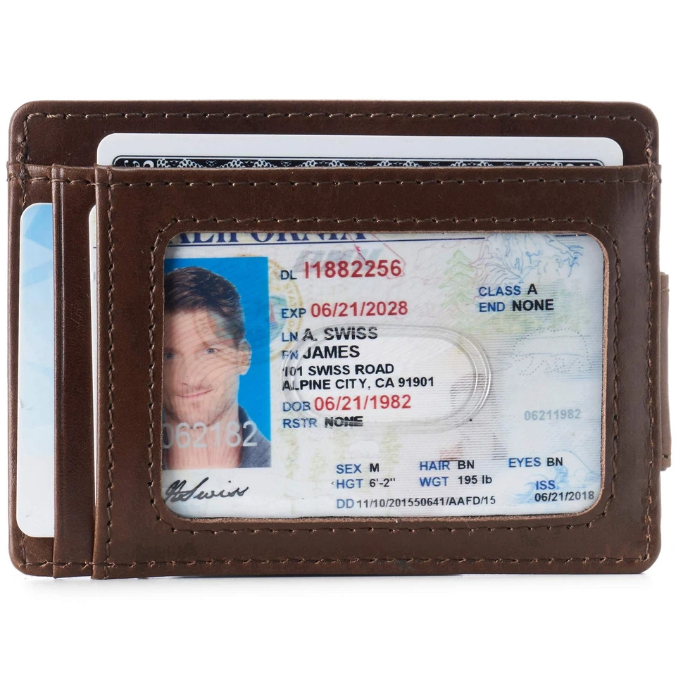 Harper Mens RFID Slim Front Pocket Wallet Magnetic Money Clip ID Card Holder ... - Image 2 of 4