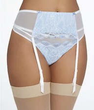 b.tempt'd 948261 b.sultry Garter Belt White  Blue  PETITE / SM NWT Nordstrom