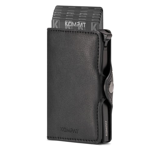 Porta Carte di Credito RFID Portafoglio Uomo Slim Portafoglio Piccolo Sottile - Foto 2 di 83
