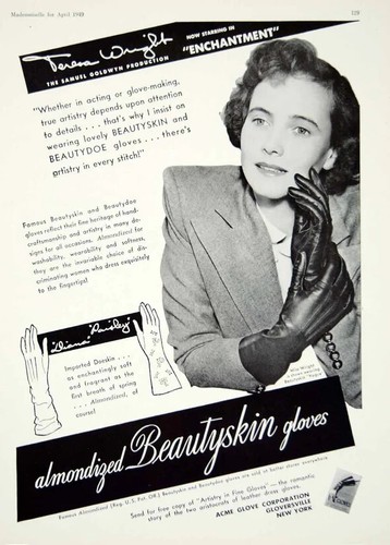 2 Vtg Leather 40's GLOVES Beautydoe Almondized Brown, White Pair unmarked 7 1/4 - Picture 17 of 17