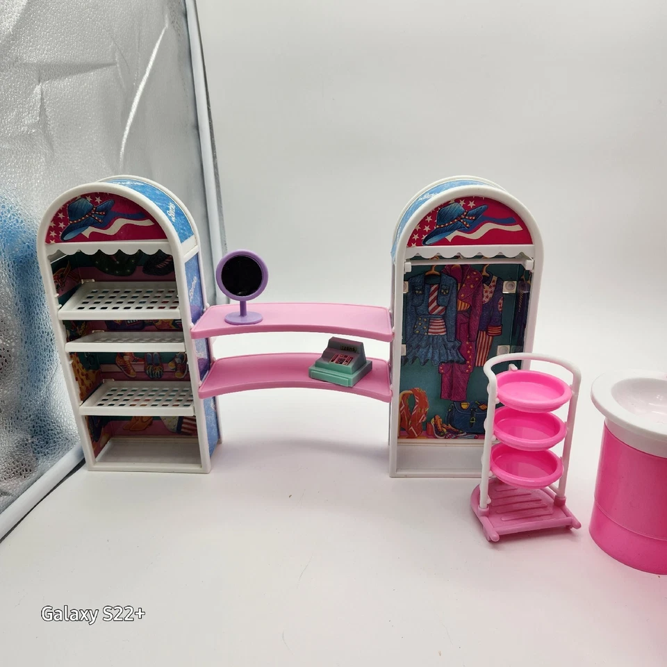 Barbie Salón de Belleza BOUTIQUE Todos los Jeans Americanos Tienda Mattel 24 Piezas Accesorios Foto 2 de 4