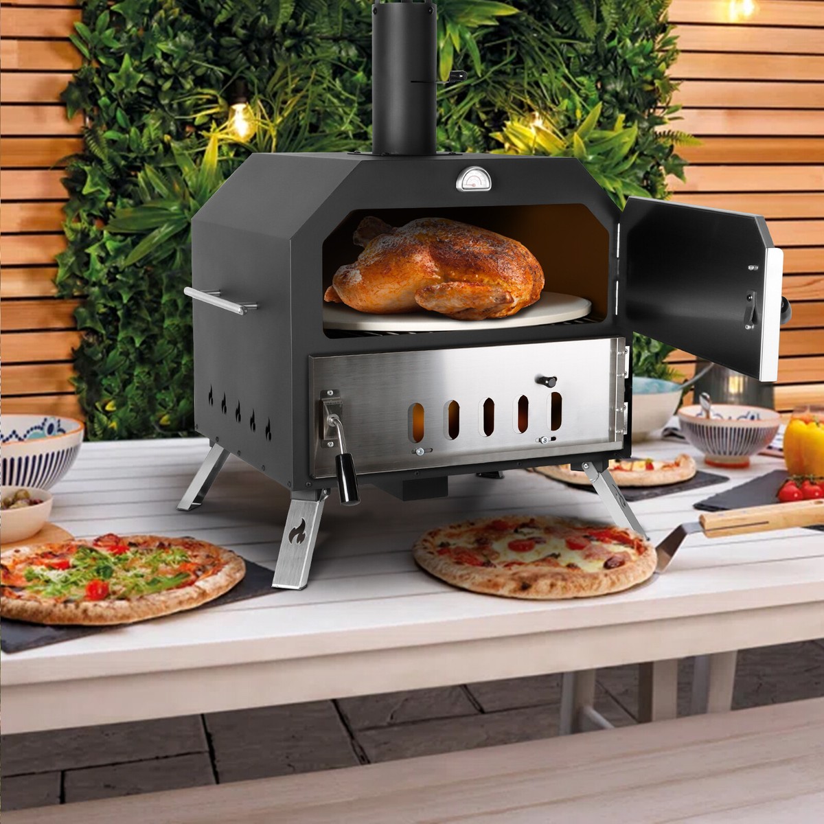 Outdoor Pizza Oven Wood Fired Pizza Oven Portable Patio Ovens Fold