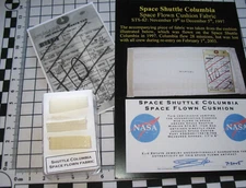 NASA Shuttle Columbia STS87 1997 space flown fabric small display case #2