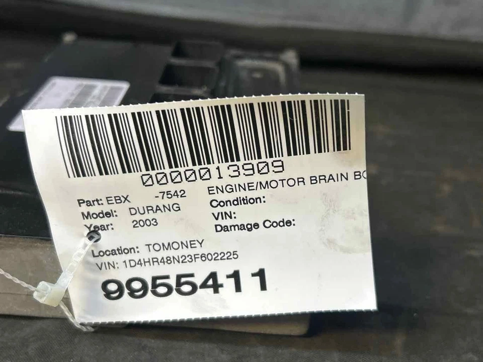 Fits 2003 DODGE DURANGO Eng Brain Box VIN:1D4HR48N23F602225 OEM:56040501AB Foto 4 de 4