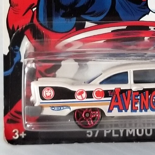 Hot Wheels 1957 Plymouth Fury The Avengers 6/8 1:64 Capitán América Vive 2015 Foto 4 de 4