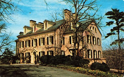 Postcard Elutherian Mills Residence Hagley Museum Wilmington Delaware DE