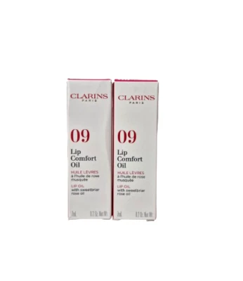 Clarins Lipgloss Lip Comfort Oil 09 chocolate !2er PACK! Lippenpflege, Plump up