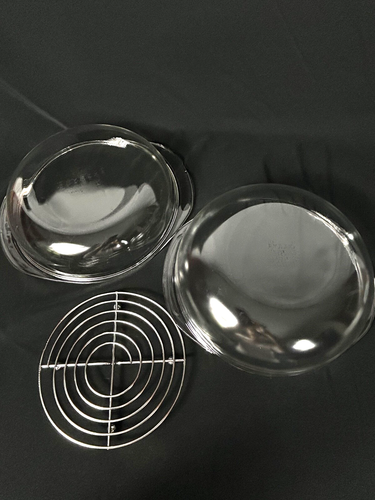 Pyrex 3 Quart Round Covered Roaster Casserole Clear Glass 026 & Lid Oven Rack - Picture 5 of 12