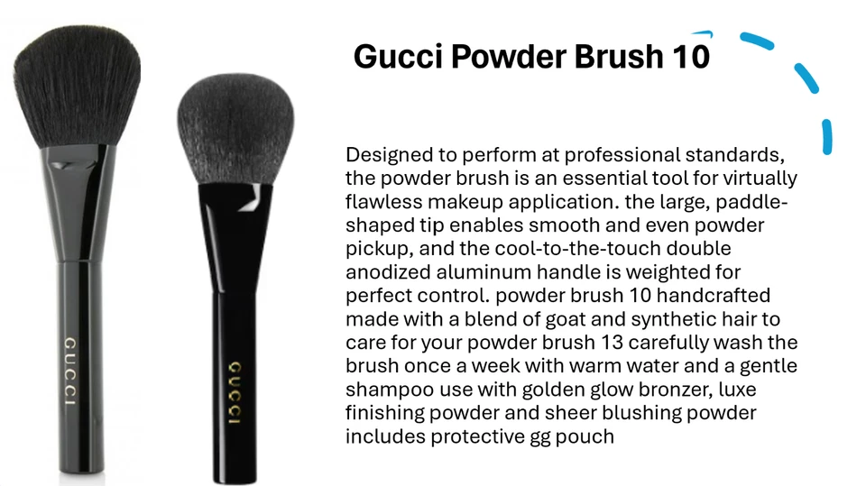 古驰化妆刷全套9件套(限量版) — 第 3/4 张图片