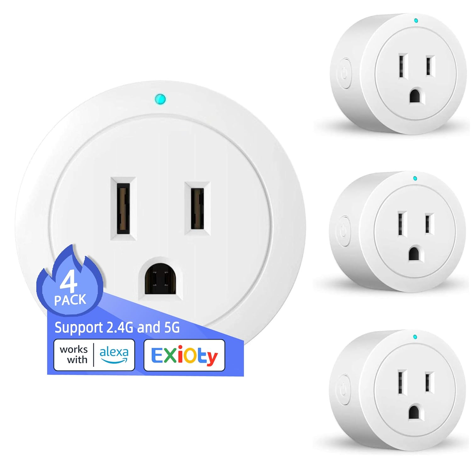 Smart Plug, Works with Alexa, Simple Setup with One Voice Command, Remote Contro-image