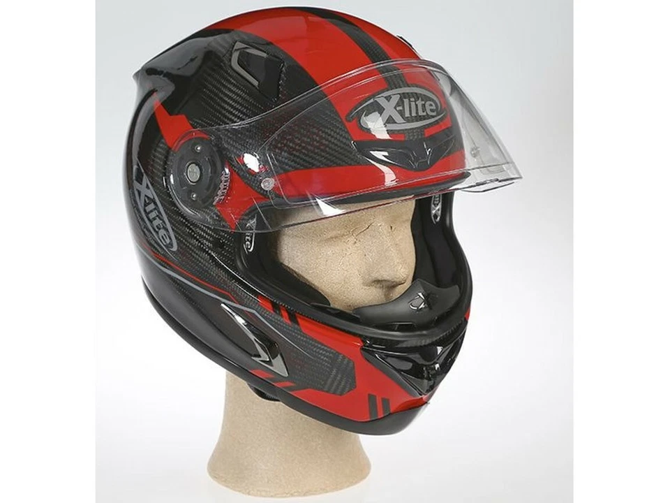 X-lite Integralhelm X-802RR Ultra Carbon Shiny Mesh | Rot-Carbon | Motorradhe... - Bild 3 von 4