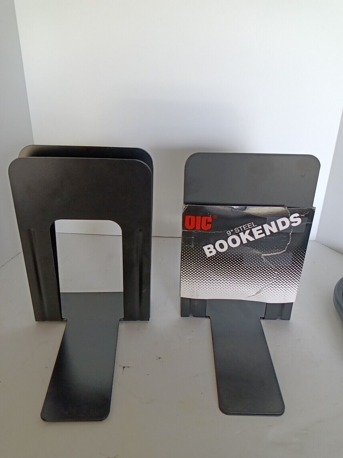 2 Pairs of New Officemate Bookends 9" NonSkid Base Steel 93071 eBay