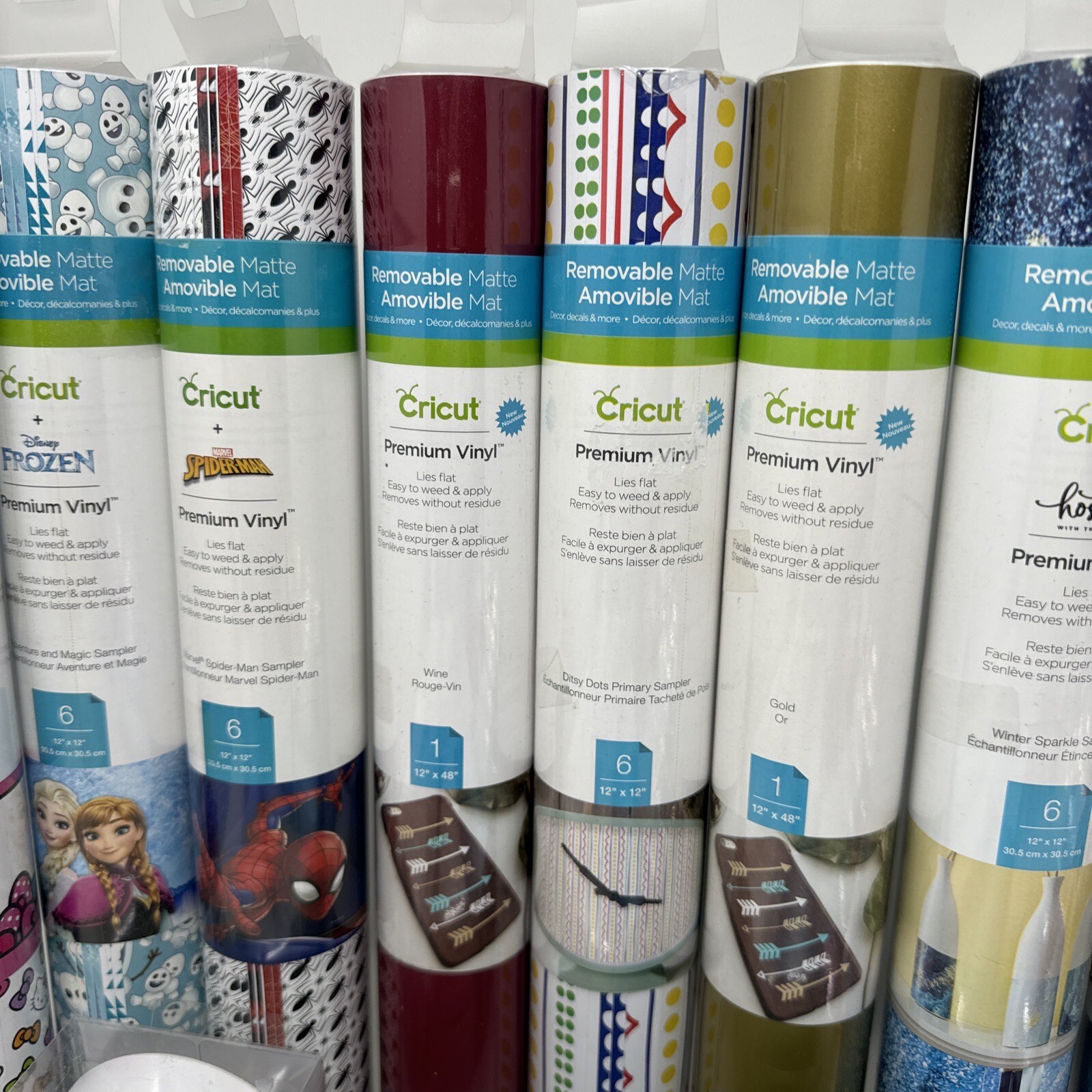 Lot of 22 Cricut Brand Vinyl New Unopened Unused Iron On Glitter Vinyl