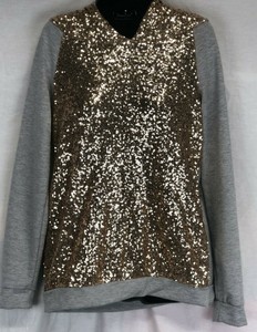 gold sequin sweatshirt