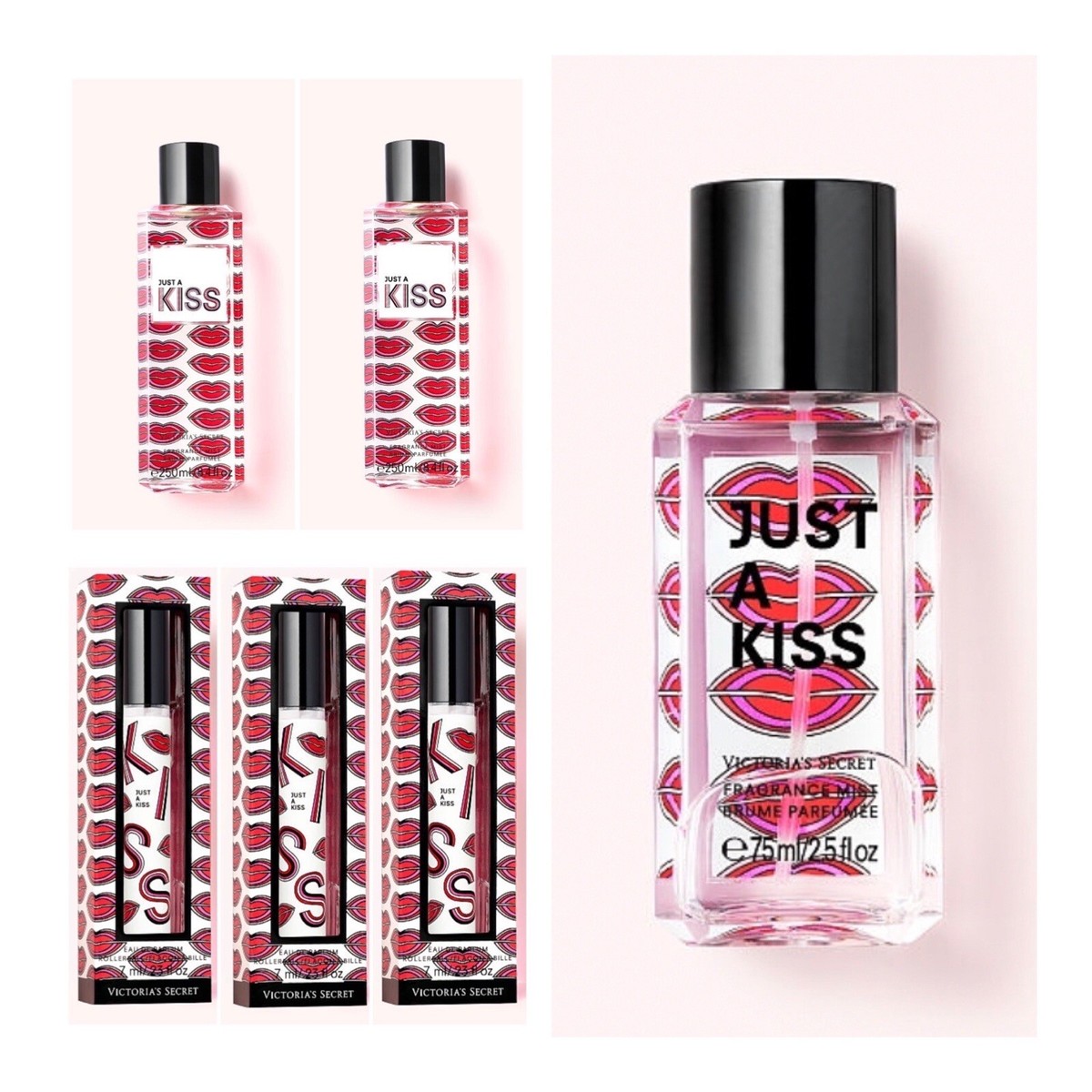 Victoria’s Secret JUST A KISS Eau de Parfum Rollerball(3) /Mist(2) /Travel  Mist