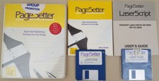 PageSetter v1.1e LaserScript 1987 Gold Disk DTP for Commodore Amiga