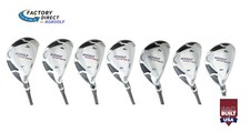MEN'S LEFT XS HYBRID IRON SET 3,4,5,6,7,8,9 Steel Shafts Pick Length Flex USA