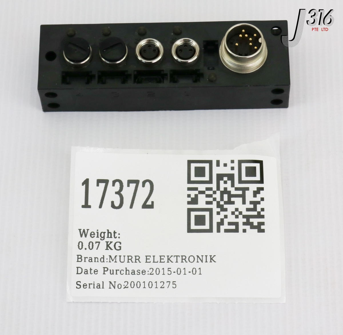 ののの 17372 MURR ELEKTRONIK M8 CONNECTOR DISTRIBUTION BOX, K921 00000