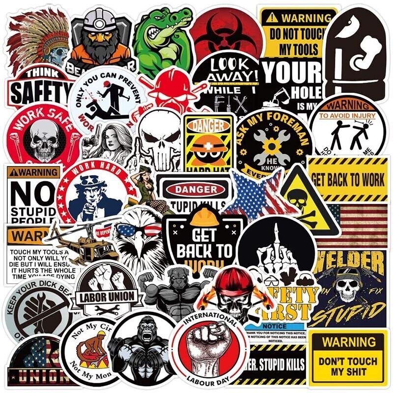 SSE (Short Service Employee) Hard Hat Sticker ( Yellow On Black