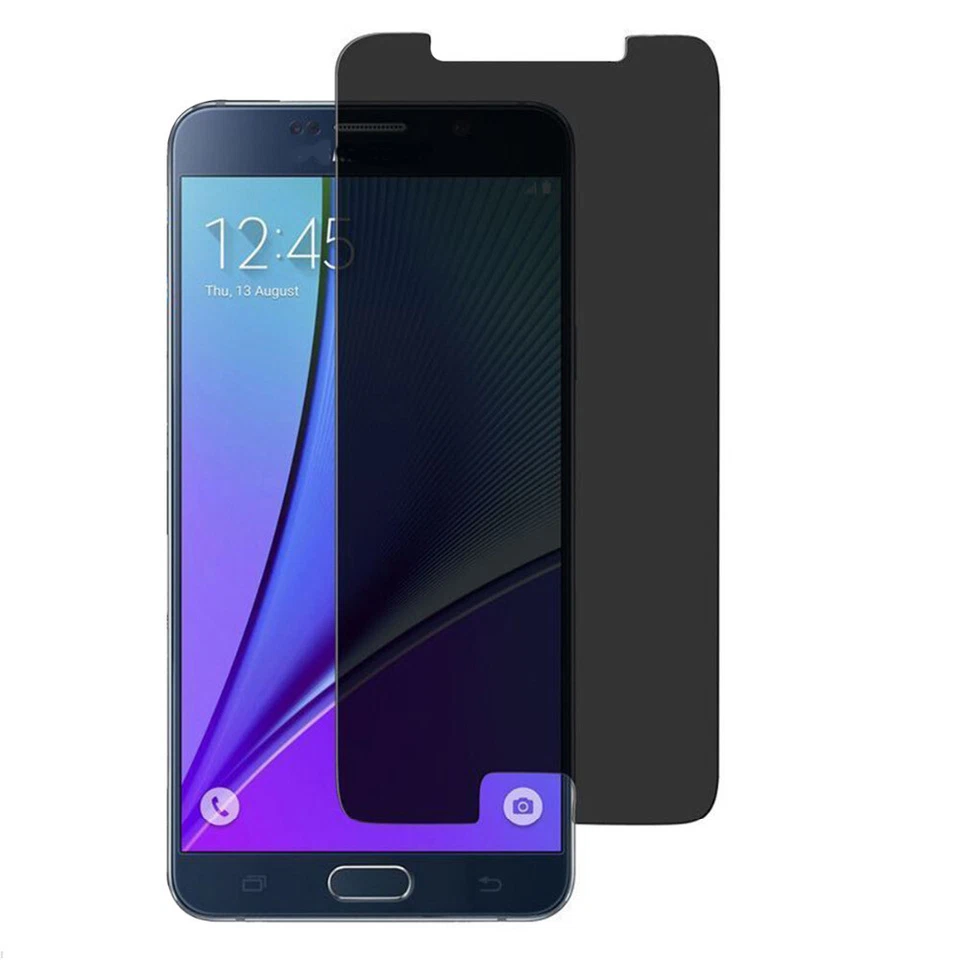 Privacy Tempered Glass Galaxy Samsung Note 3 4 5 Anti-Spy Screen Protector - Image 2 of 2