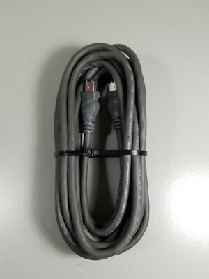 14ft 6 pin Male to 6 pin Male Gray Firewire 400/400 Cable for IEEE 1394 devices