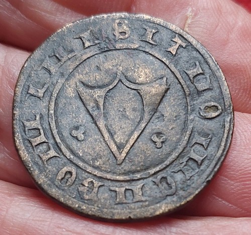 UNIDENTIFIED MEDIEVAL FRANCE JETON RARE IN THIS CONDITION 28 mm - Picture 3 of 6