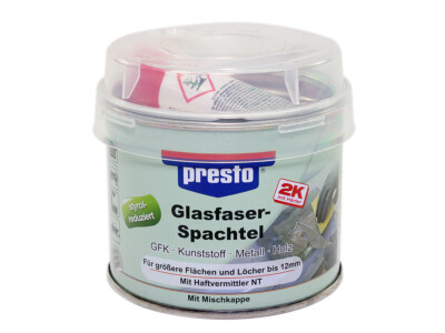 Presto 601013 2K Glasfaserspachtel 250 g Holz Beton Glasfaser Spachtel Masse