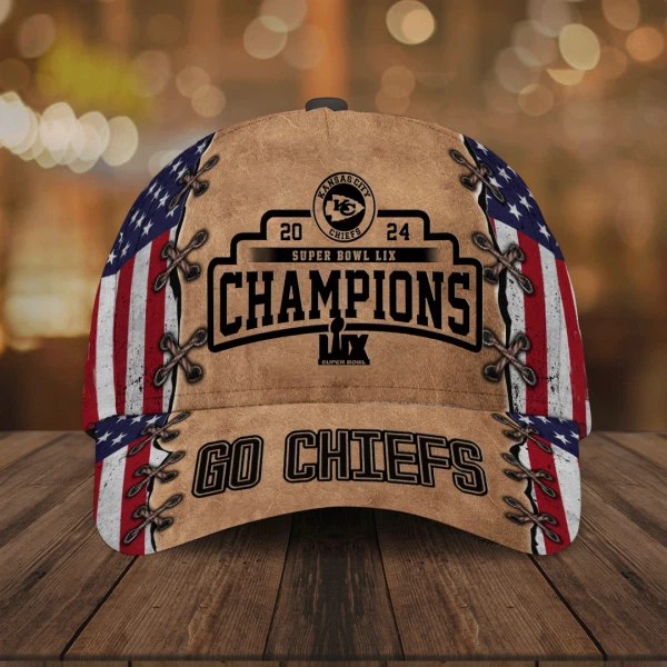 Kansas Chiefs Champions Football Cap, Kansas Chiefs Classic Cap, Game Day Football Cap