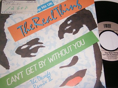 7'' Real Thing Can't get by without you & She's a groovy Freak - 1986 Promo #1264