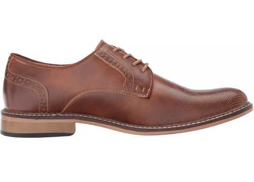 Madden ALK Cap Toe Oxford Herren Gr. 9 elegante Schuhe cognacfarbenes Leder neu - Bild 6 von 9