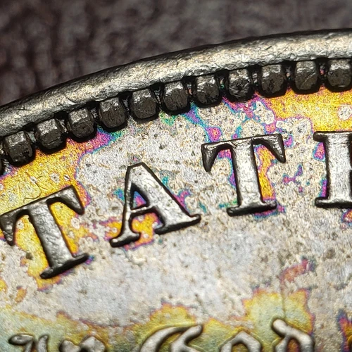 1883-O $1 Morgan Silver Dollar - PQ Rainbow Accent Toning - Strong BU - D5548