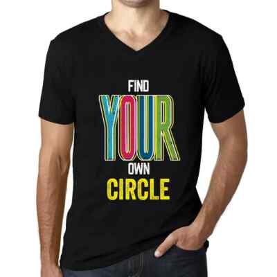 Herren Grafik T-Shirt V-Ausschnitt Finden Sie Ihren eigenen Kreis   Find Your
