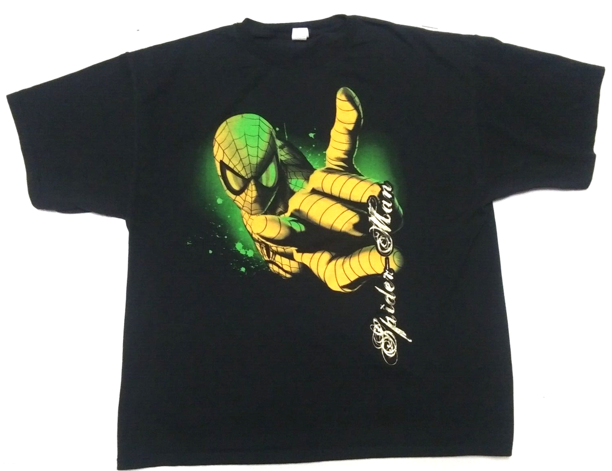 Rare Vintage Marvel Mad Engine Spider-Man 2XL T-Shirt | eBay