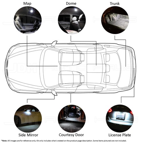 21x bombillas de xenón blanco interior luces LED kit de equipamiento para 2000-2006 BMW X5 E53 - Imagen 6 de 12