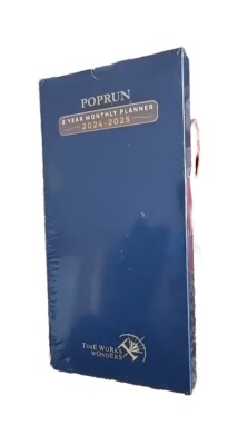 2-year Monthly Planner 2024 Through 2025 Pop Run. Time Works Wonders Collection