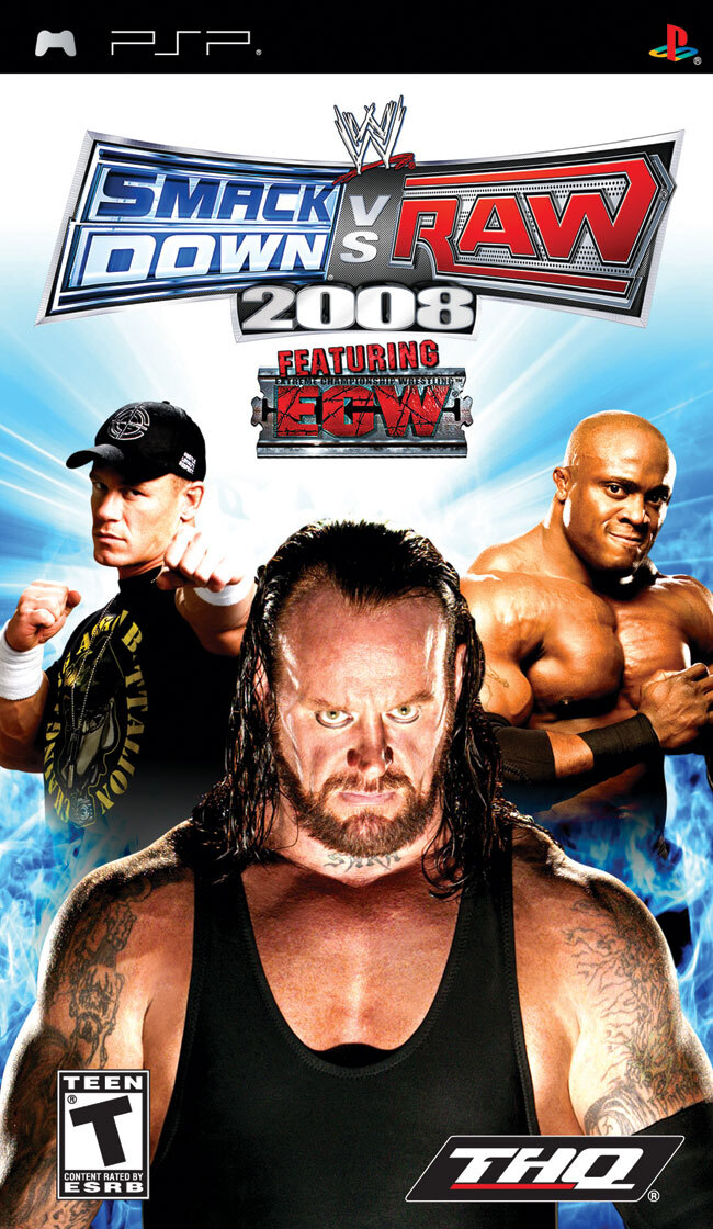 WWE SmackDown vs. Raw 2008 - Playstation Portable PSP TESTED