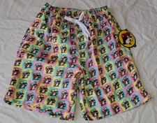 BUC-EE'S Boys Swim Trunks YOUTH MEDIUM Buc-ee The Beaver Print New W Tags