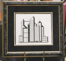 CITYSCAPE Cross-Stitch (Single Pattern From Magazine) Tall Buildings City