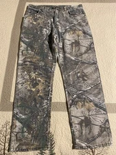 Vintage Wrangler Pro Gear Jeans Mens 36x32 Realtree Camouflage Straight Hunting