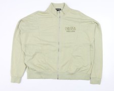 PrettyLittleThing Women&rsquo;s Green Logo Full Zip Basic Jacket Size S